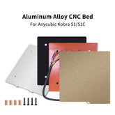 For Anycubic Kobra S1/ S1C Heating Platform Replacement Parts 8mm Aluminum Plate/Steel Sheet/1.5mm Sticker and Silicone Heater